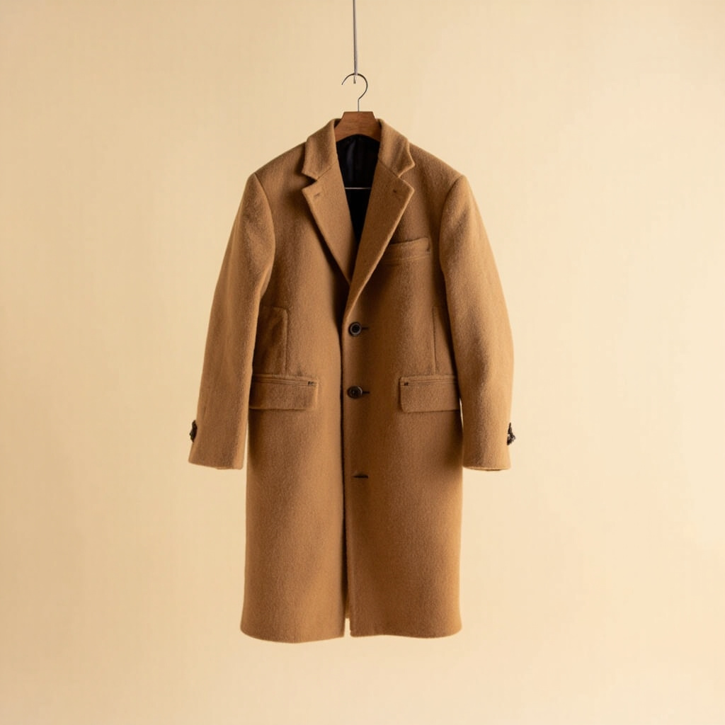 Camel wool-blend overcoat saved from ARKET